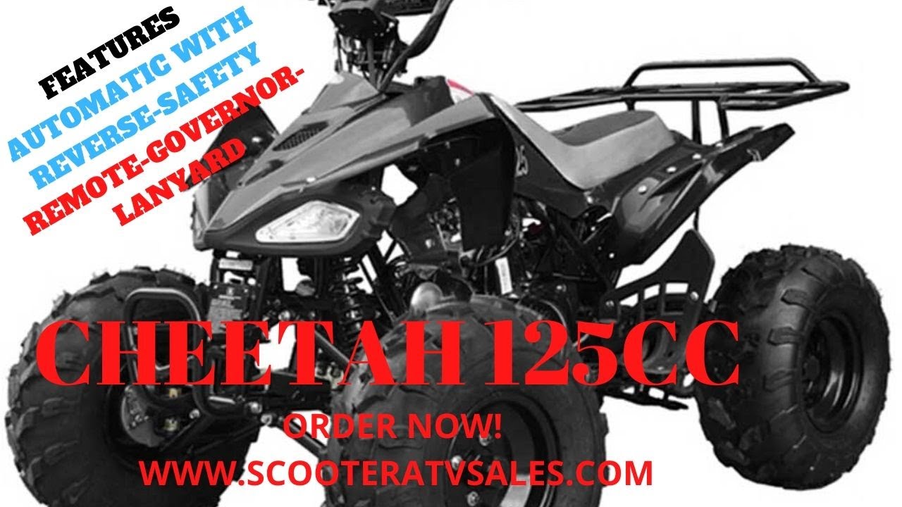 TAOTAO CHEETAH 125 AUTOMATIC ATV REVIEW IN BLACK