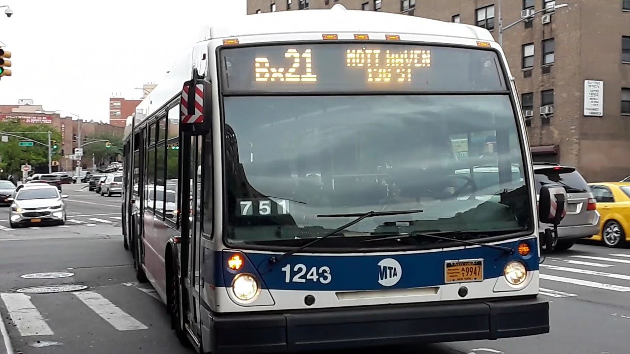 MTA: 2010 & 2012 NovaBus LFSA Articulated Low Floor [1243]/[5271] Bx21 buses!