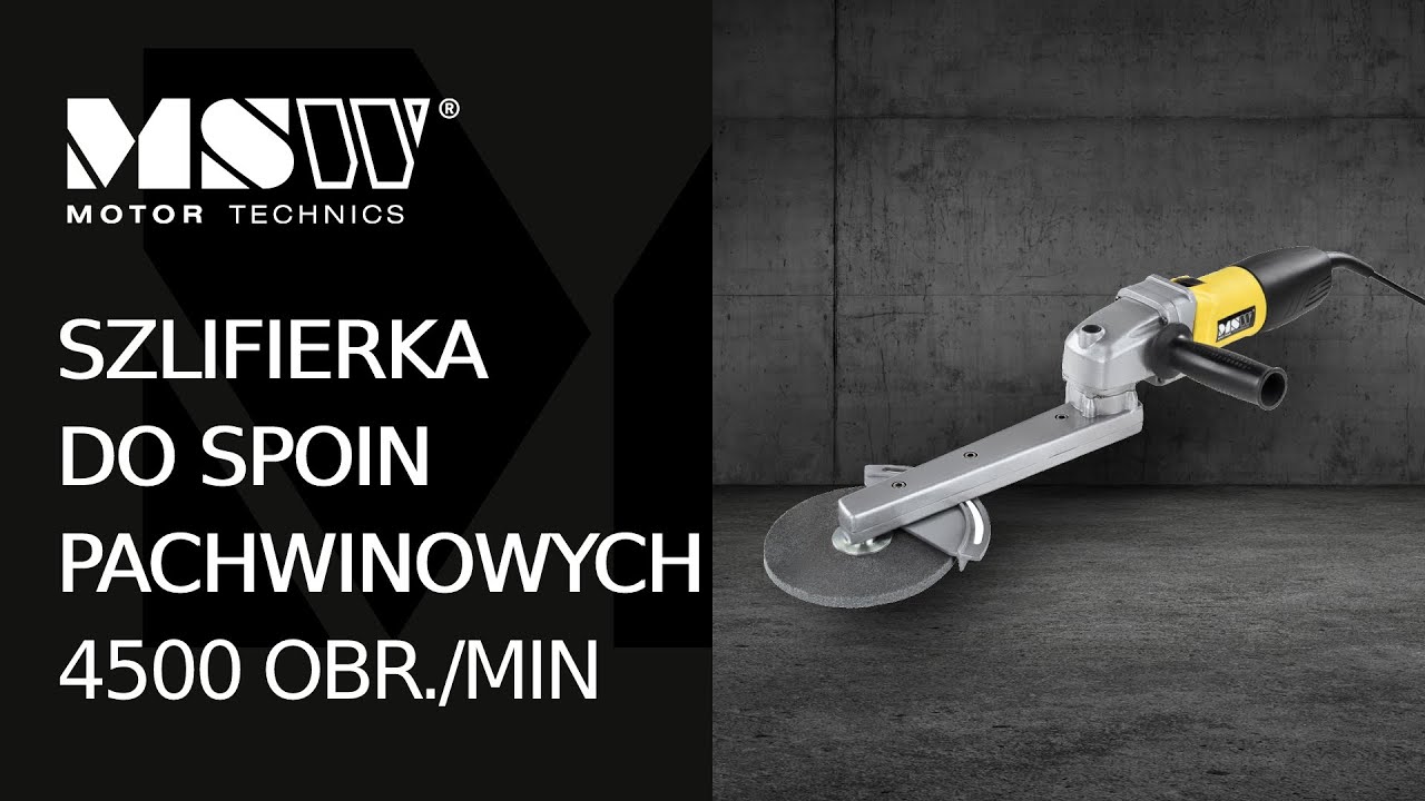 Szlifierka do spoin pachwinowych MSW Motor Technics MSW-FIL900S | Prezentacja produktu