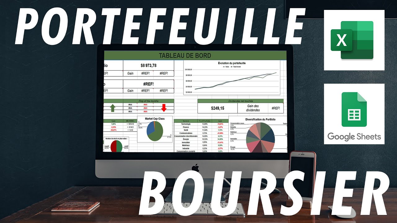 Construire son portefeuille boursier sur GOOGLE SHEETS/EXCEL - tutoriel ULTIME [PART 1]