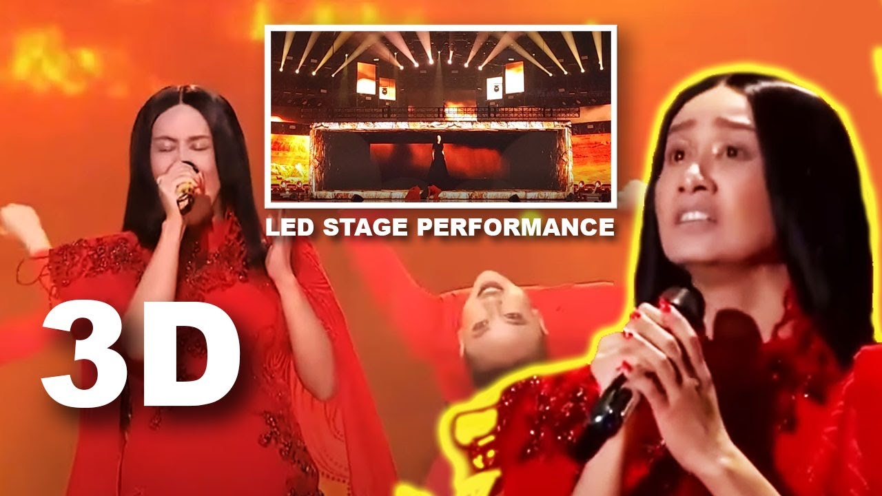 DARAH - MARSHA MILAN #AJL38 | 3D LED Stage Anamorphic Screen Display | FAN CAM