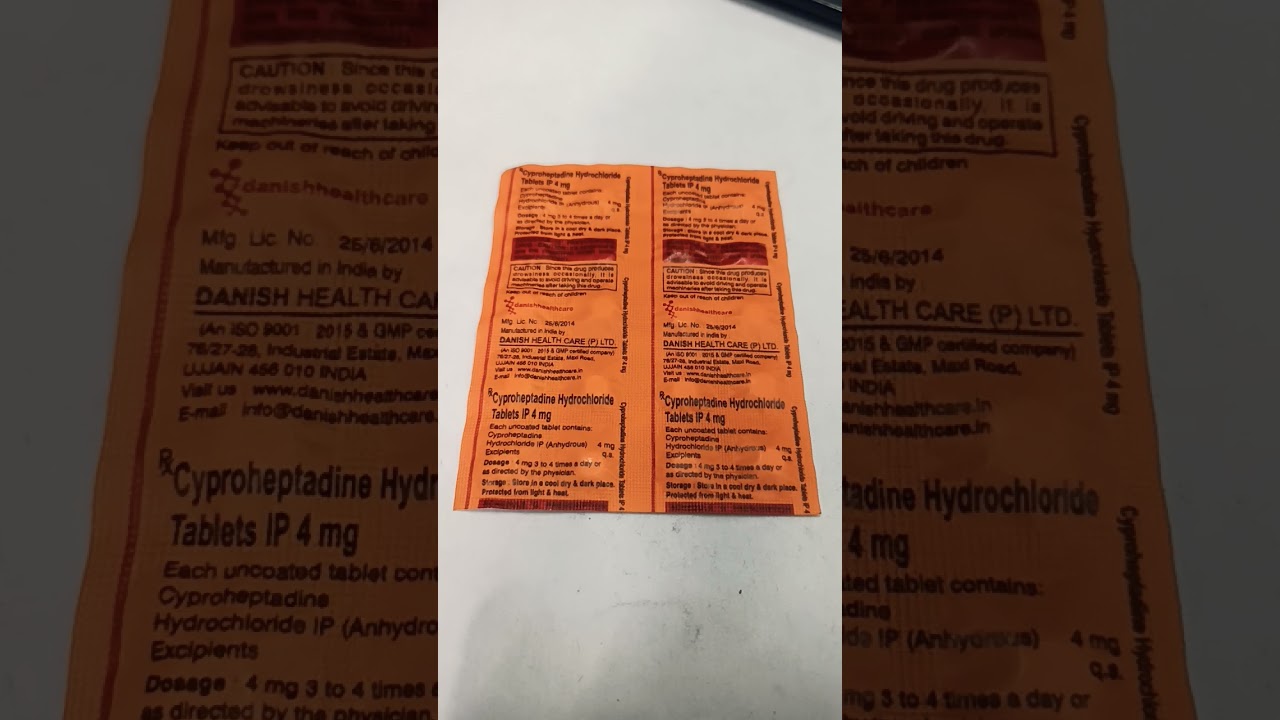 Cyproheptadine Tablet Uses