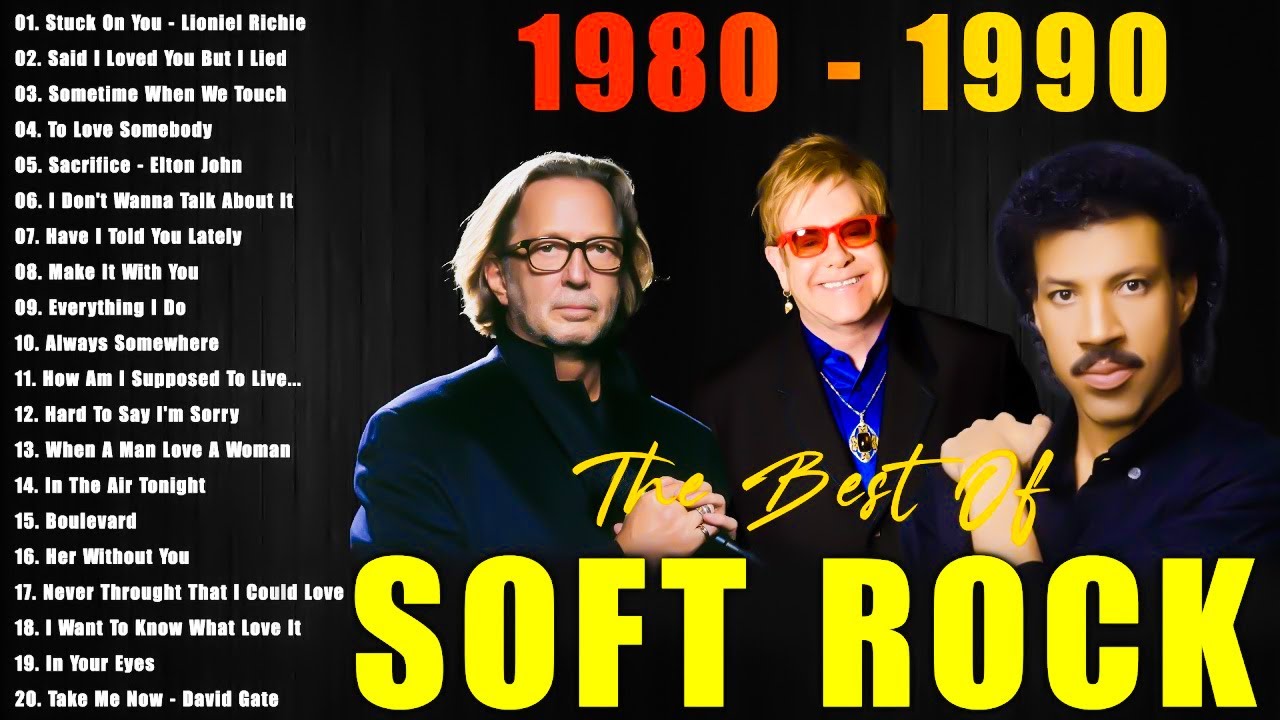 Lionel Richie, Bee Gees, Michael Bolton,Phil Collins,Eric Clapton | Soft Rock 70s 80s 90s Love Songs