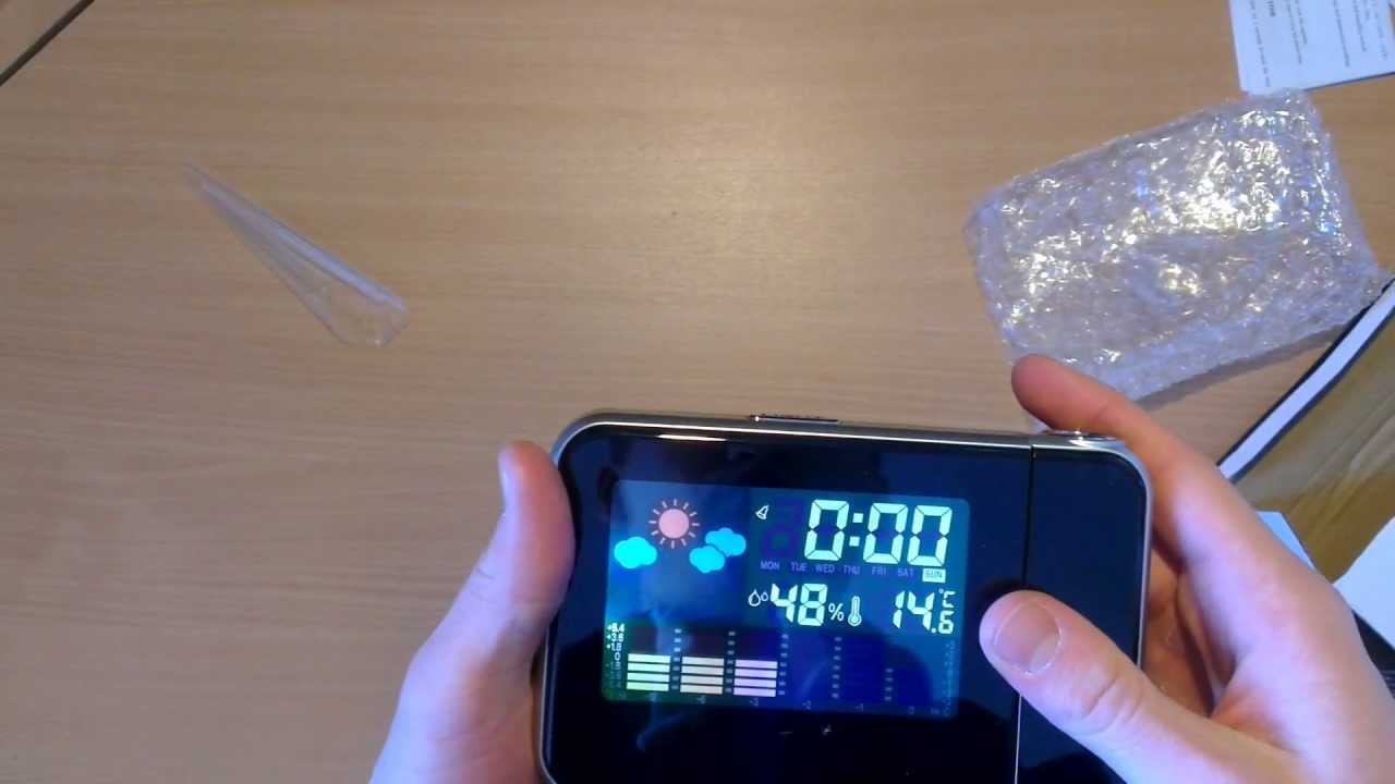 Weather Station Projection Clock - Unboxing