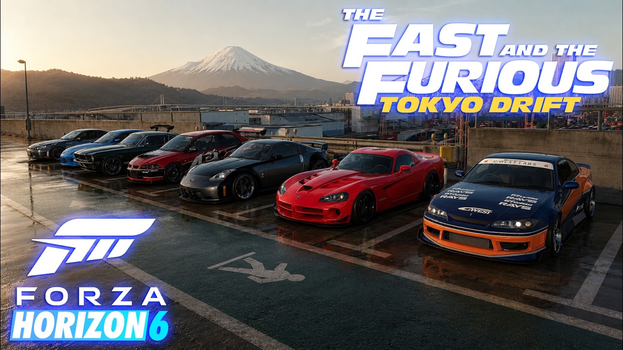 Forza Horizon 6 | Уличный дрифт и парные заезды в стиле &laquo;Тройного форсажа&raquo; в Японии! | Сборка 350...