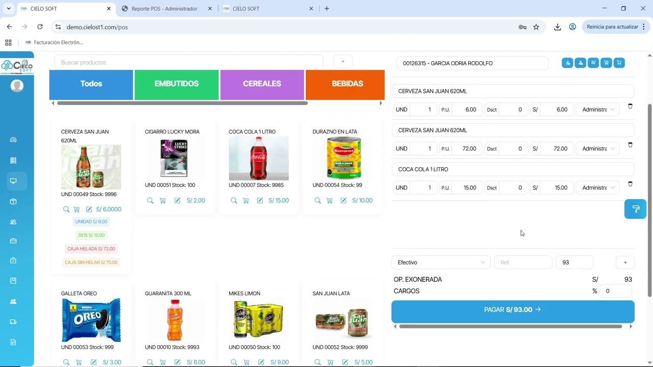 SISTEMA WEB MINIMARKET  2 0
