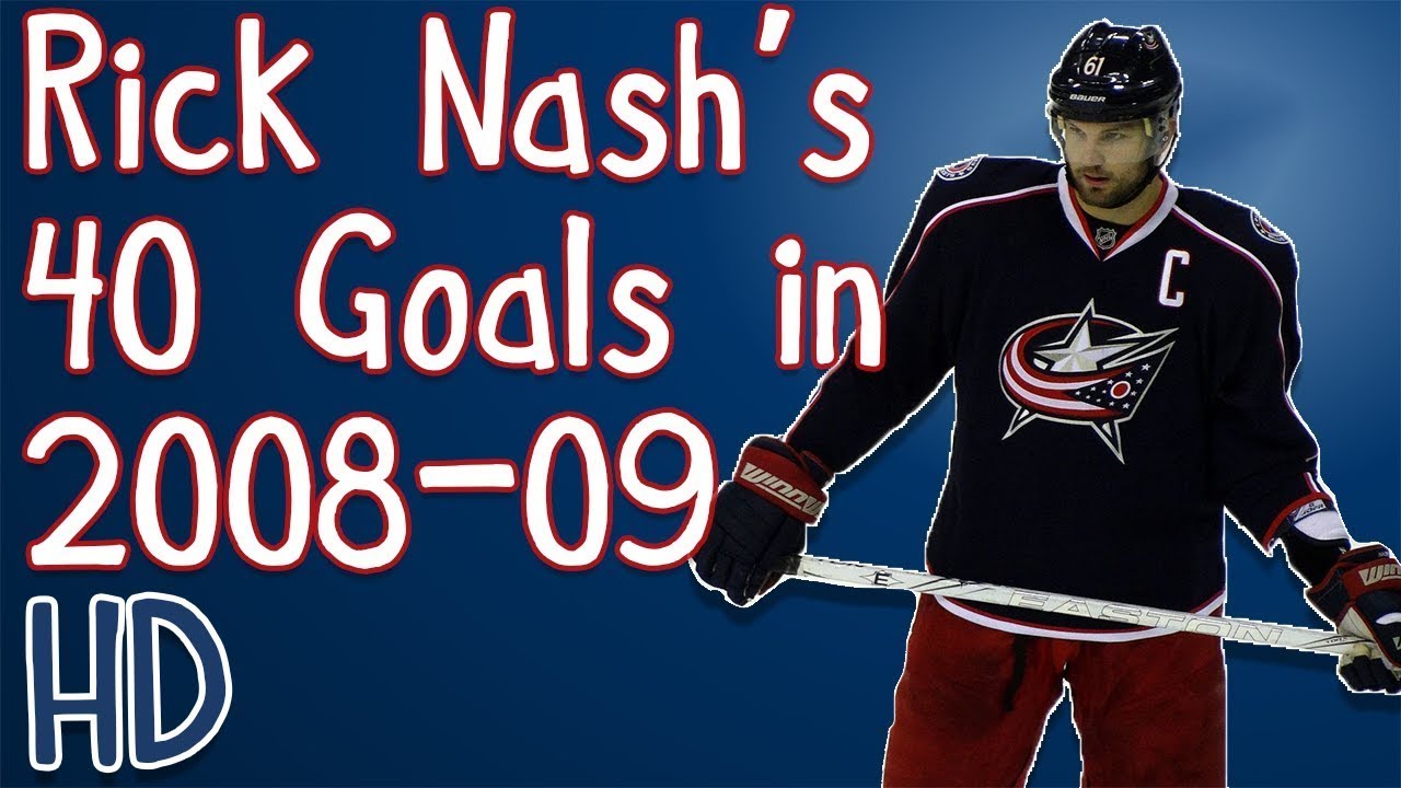 Rick Nash's 40 Goals in 2008-09 (HD)