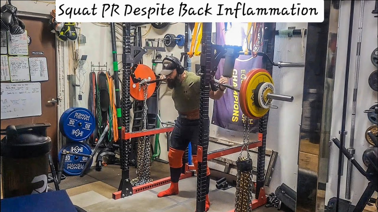 Squat PR While Fighting Back Inflammation.  A quick weekly recap of lower body. #squats #maxeffort 
