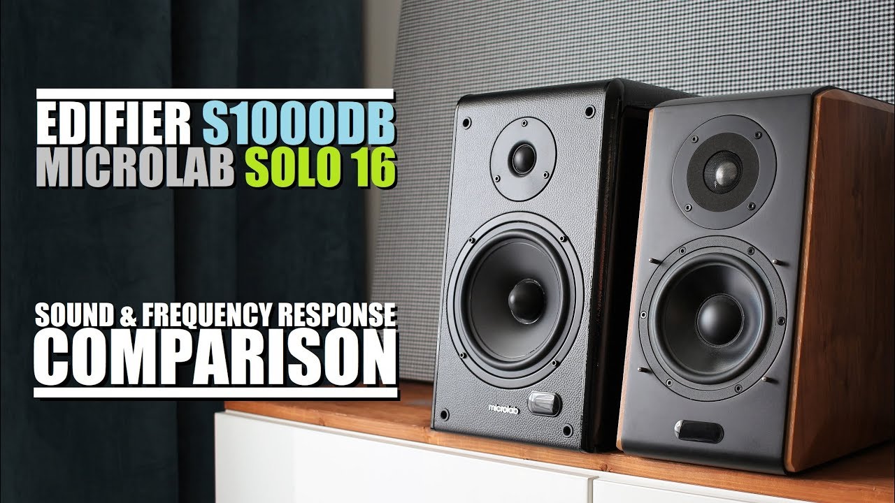 Сравнение звучания и частотной характеристики Microlab Solo 16 и Edifier S1000DB ||