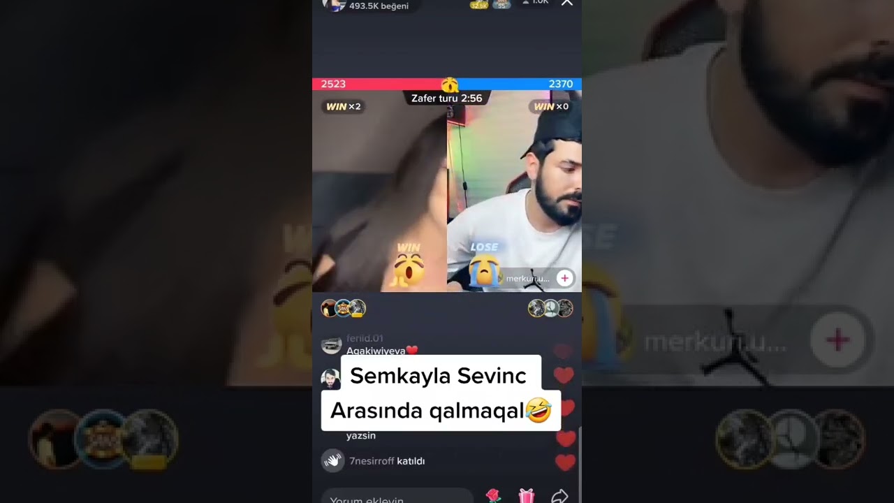 SEMKA SEVINC ARASIMDA QALMAQAL TIKTOK CANLI YAYIN YARISMA(2022)