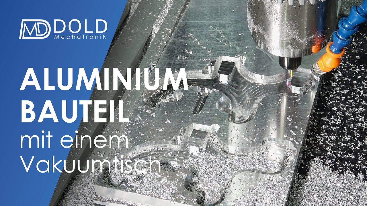 Filigranes Aluteil auf dem Vakuumtisch fräsen | CNC-Maschine EMS1630-Pro