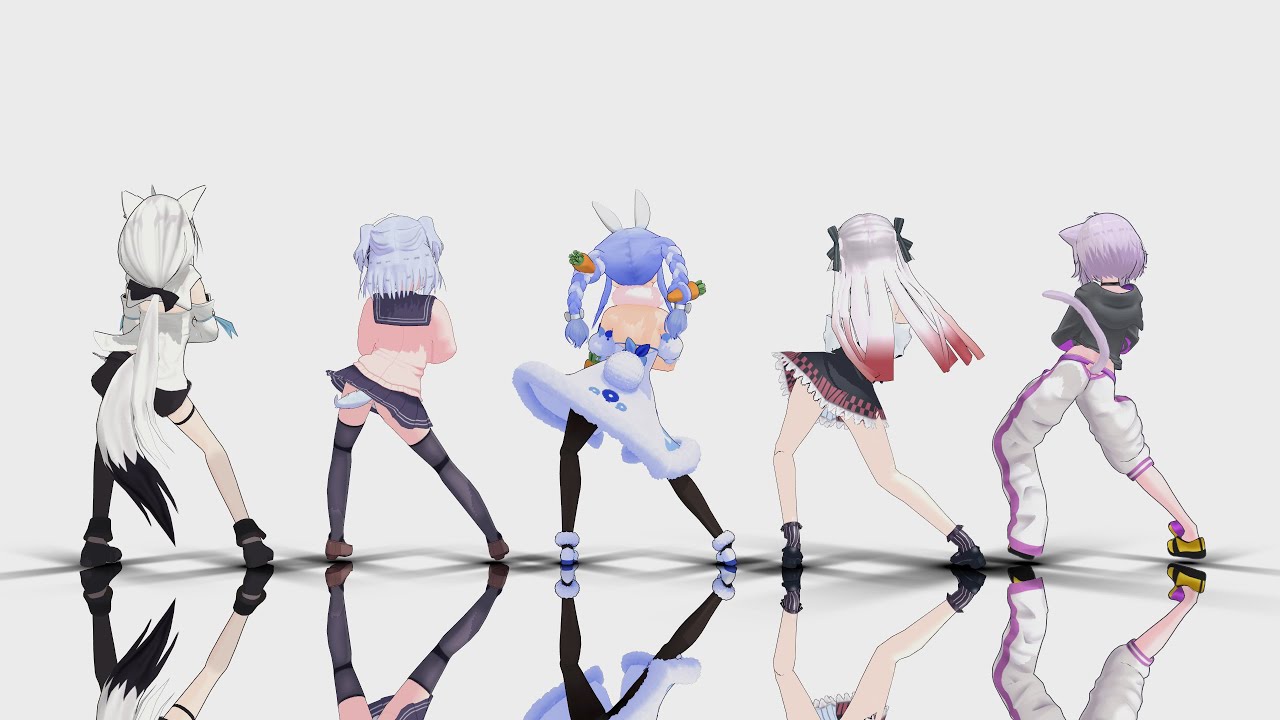 【MMDホロライブ】Hololive members dances like Houshou Marine #3 (FT: Tamaki)