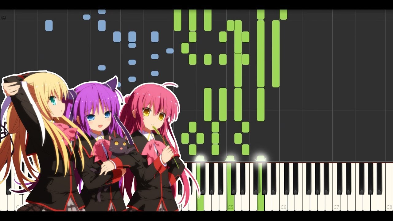 Little Busters EX ED - Mezameta Asa ni wa Kimi ga Tonari ni (Piano) [synthesia tutorial]