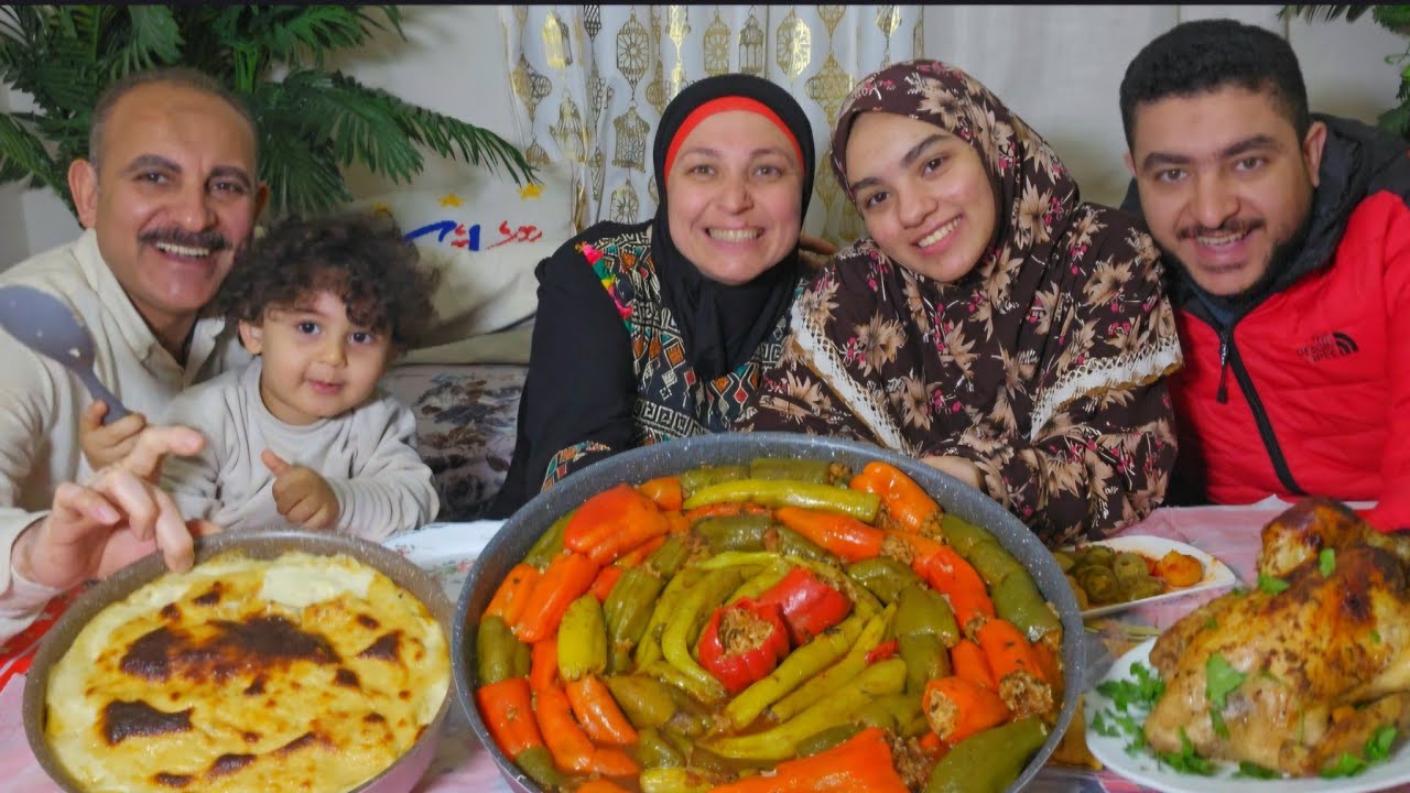 اول طبخه لضحى على محشى الفلفل الحار وصنيه البشامل وبشهاده الكل شئ لا اتوقعه🫠
