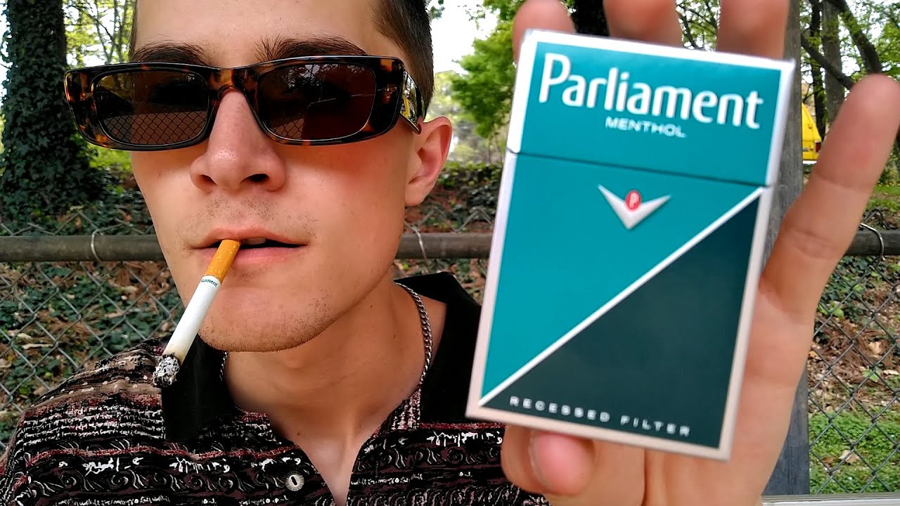Smoking a Parliament Menthol Cigarette - Review