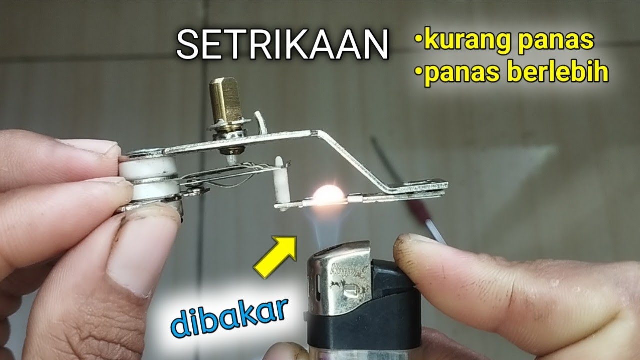 cara setting /kalibrasi termostat setrika