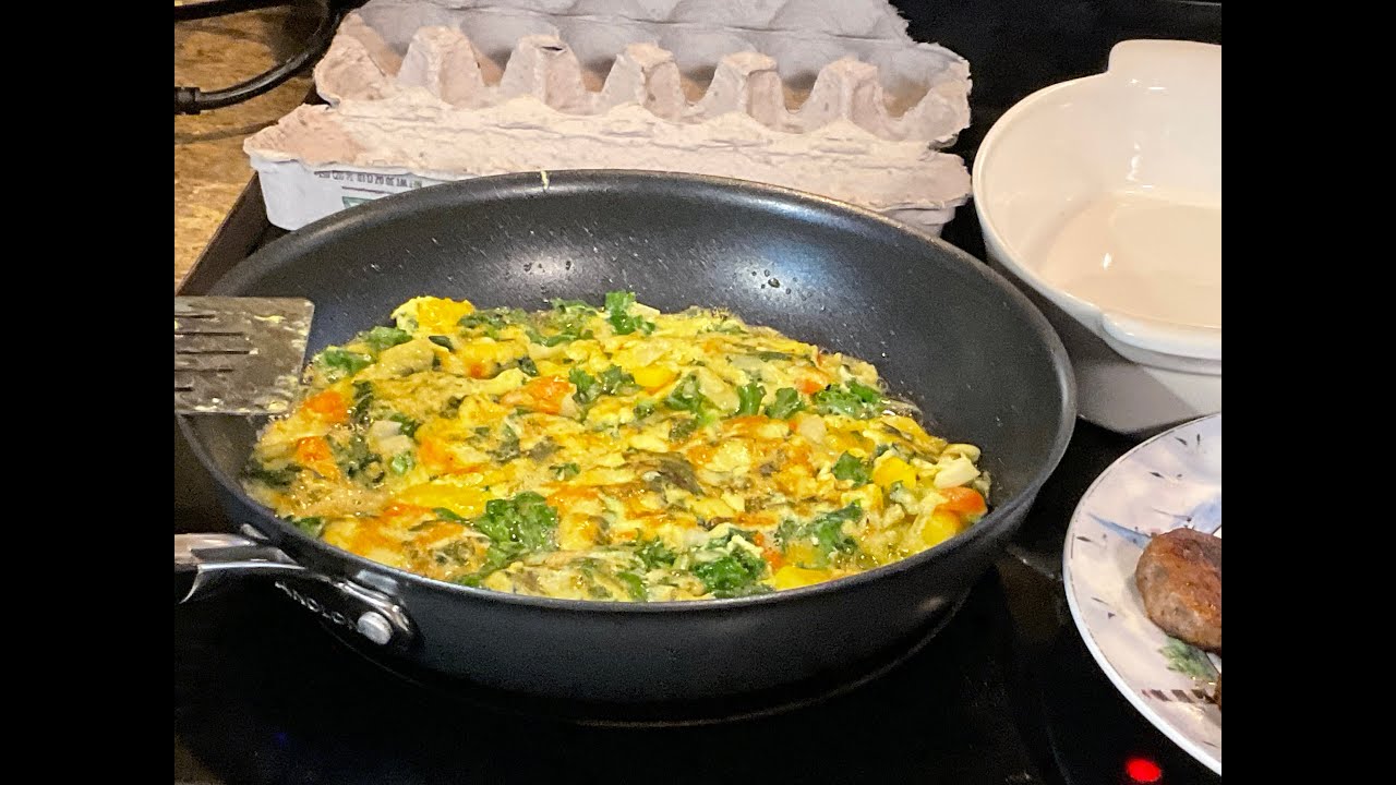 Cooking and eating the African way. is live! kale and eggs breakfast with simple spices..