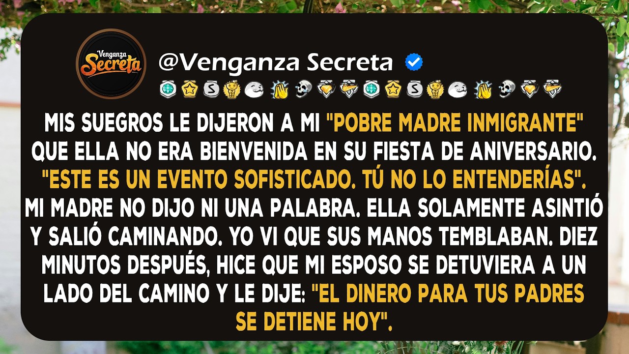Mis suegros le dijeron a mi madre 