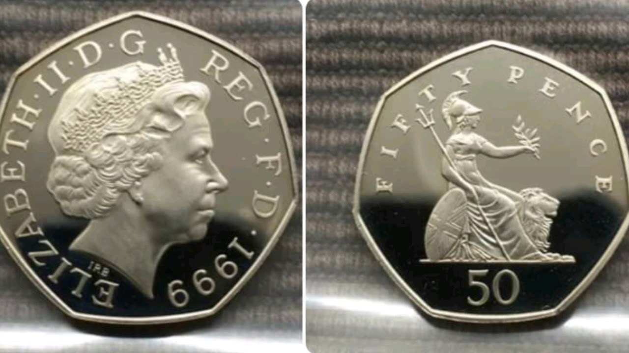 UK 1999 50 Pence Coin VALUE + REVIEW