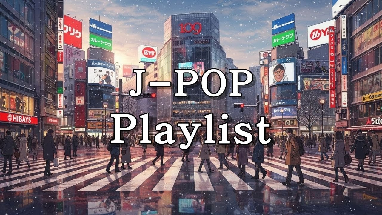🎧𝐏𝐥𝐚𝐲𝐥𝐢𝐬𝐭 겨울 눈 내리는 도쿄 시부야 감성의 명곡 애니ost | JPOP 플레이리스💫