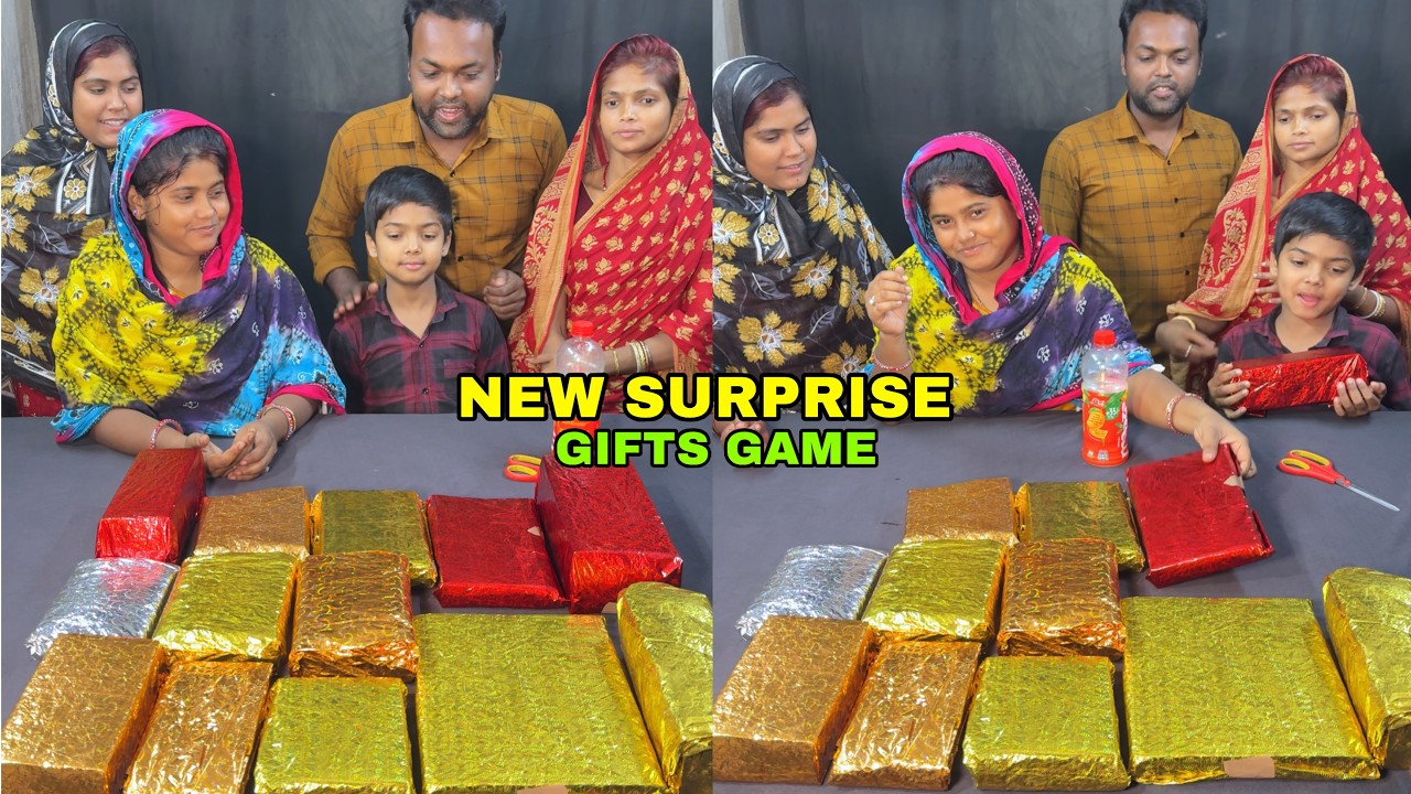 New Surprise Gift Game Challenge Video #gift #funny #box 