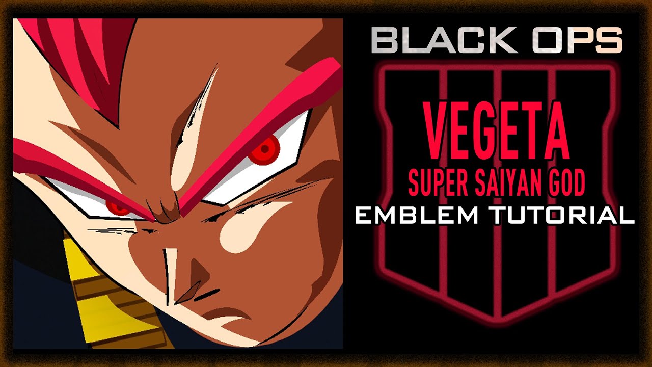 VEGETA Super Saiyan God SSG Black Ops 4 Emblem Tutorial