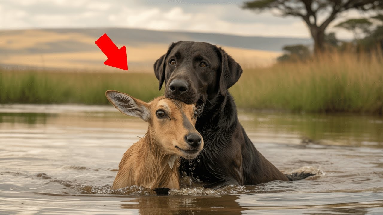 Dog Risks His Life to Save a Drowning Antelope – What Happens Next Will Shock You