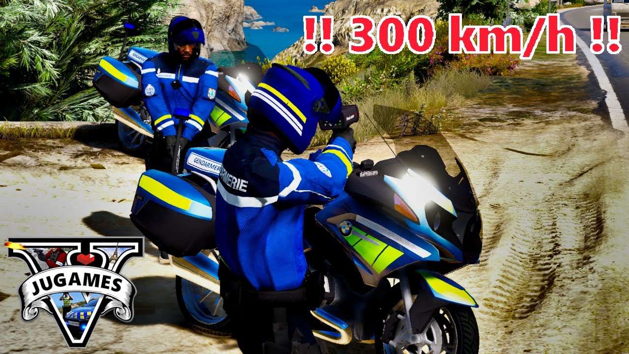 MOTARD GENDARMERIE À HAUTE VITESSE [GTA 5 LSPDFR]