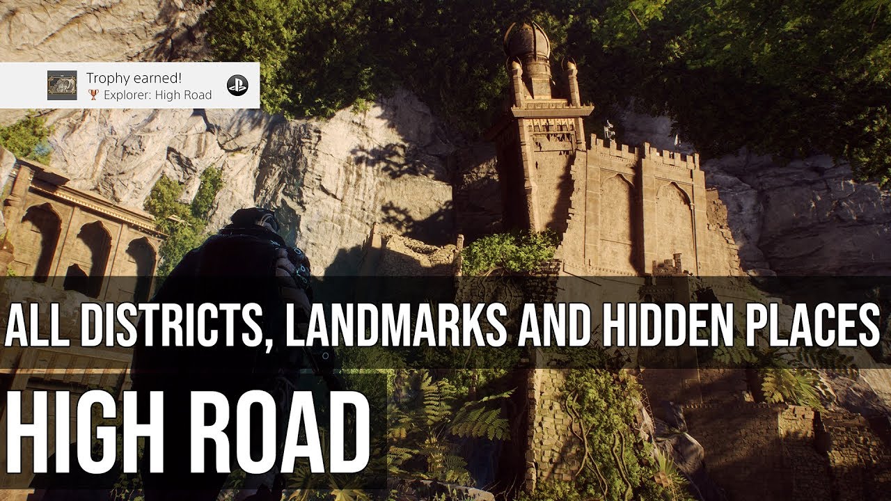 Explorer: High Road Trophy - All Districts, Landmarks and Hidden Places - Anthem