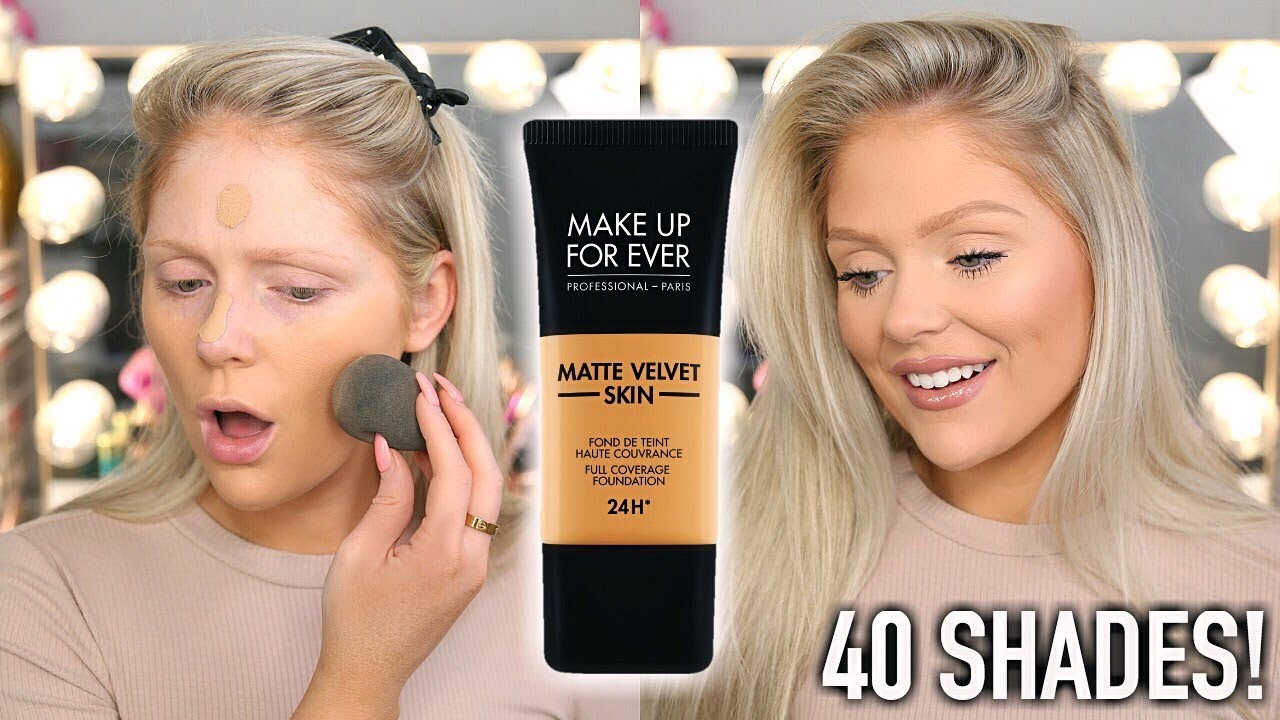 NEW MAKEUP FOREVER MATTE VELVET SKIN FOUNDATION | FIRST IMPRESSIONS + WEAR TEST