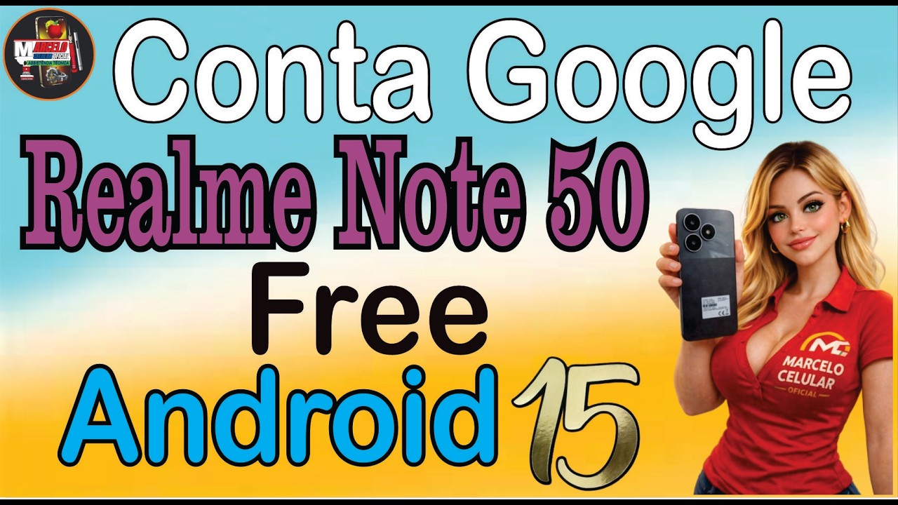 Como Desbloquear Conta Google  Realme Note 50 Android 15