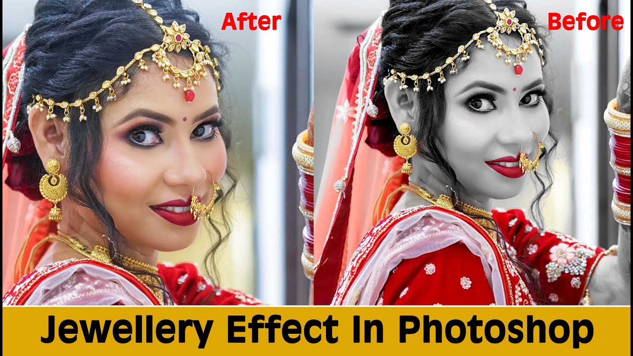 Jewellery Effect in Photoshop ! how to highlight jewellery in photoshop ! jewellery highlight effect