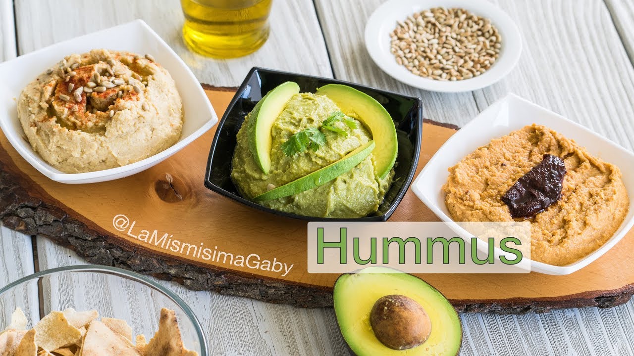 ¡3 RECETAS DE HUMMUS! - TRADICIONAL LIBANÉS, AGUACATE (PALTA) Y CHIPOTLE