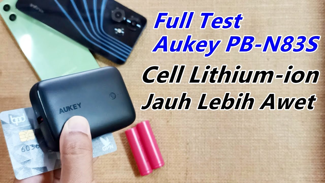 Test Powerbank Cell Lithium-ion Aukey PB-N83S Desain Mini Fast Charging 22.5w