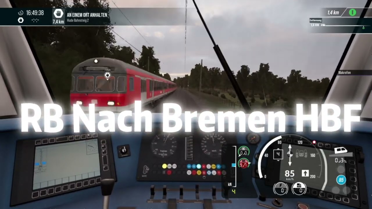 TSW 5 Führerstandsmitfahrt RE Nach Hude (Olb)
