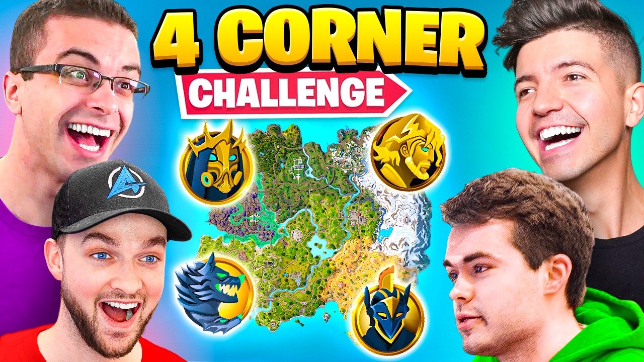 *МИФИЧЕСКОЕ* испытание &laquo;4 угла&raquo; в Fortnite!