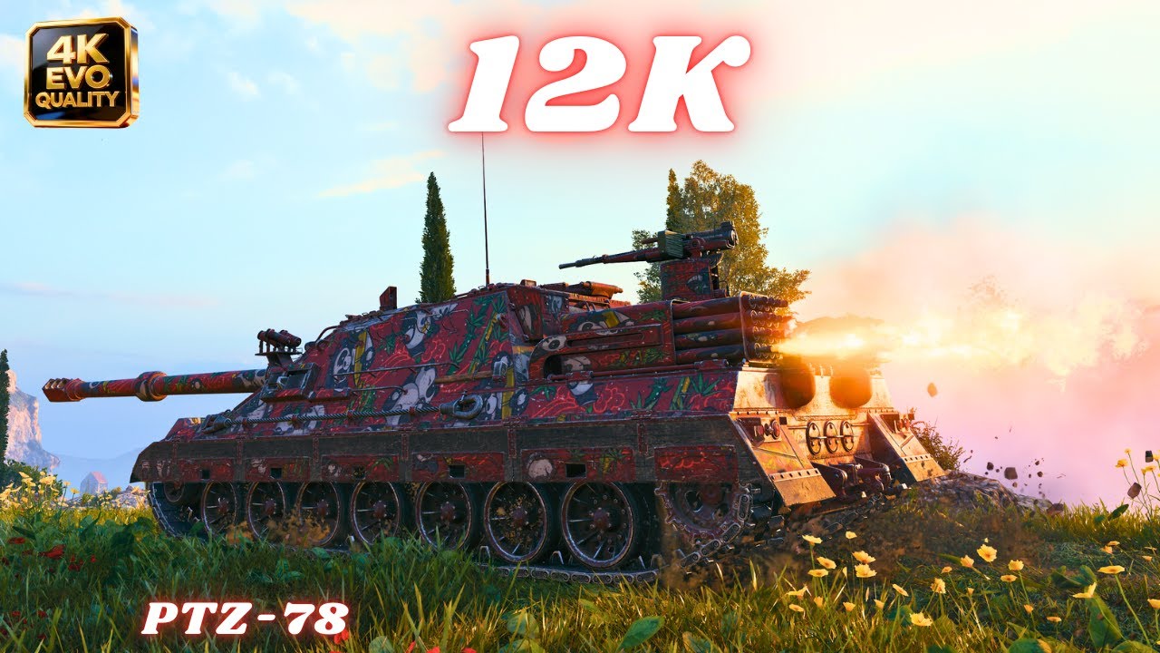 PTZ-78  12K Damage 5 Kills Tier XI World of Tanks