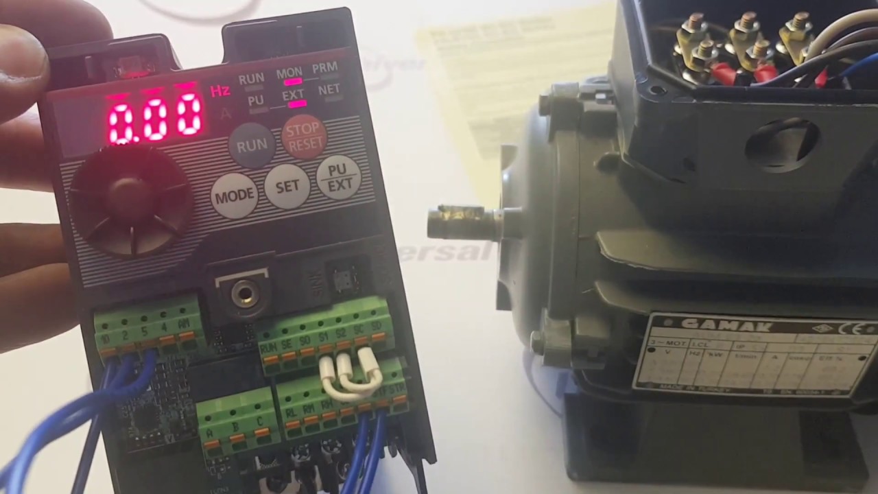 Mitsubishi FR-D720S Sürücü - Frekans inverteri ( Hız Kontrol Cihazı ) Bağlantı ve Parametre Ayarları