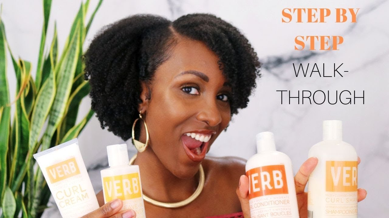 MY WASH N GO ROUTINE ft VERB CURL COLLECTION| Walk Through| Type 4 Hair