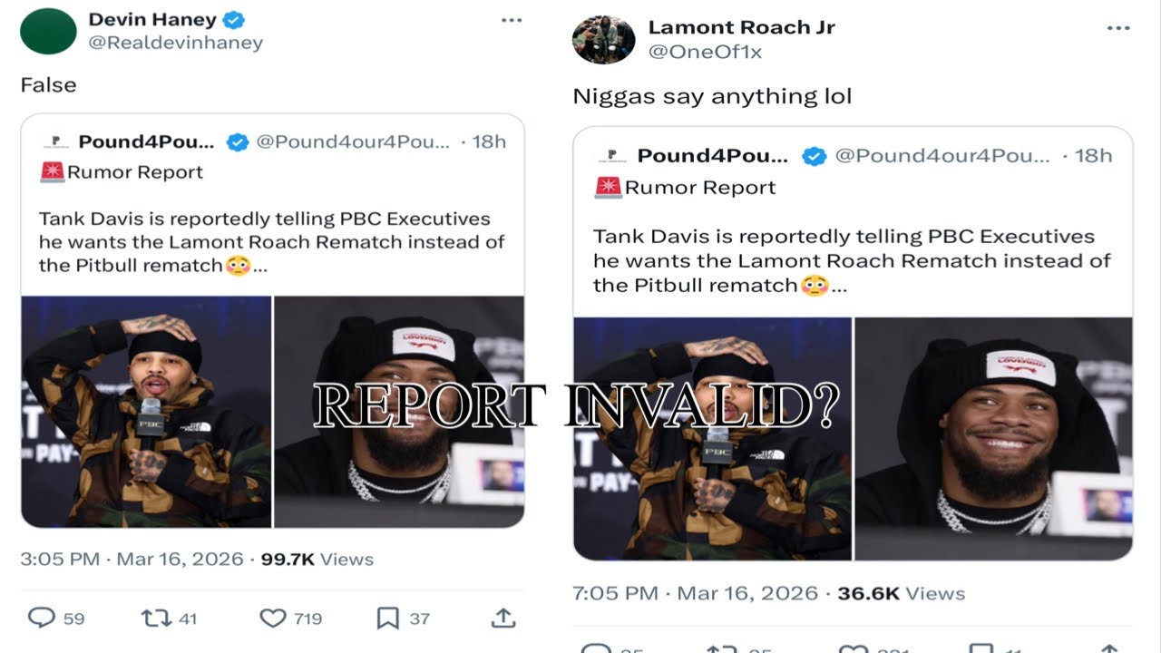 BAD 🥊 NEWS: DRAWMONT ROACH AND DEVIN HANEY DENY GERVONTA DAVIS IS PUSHING FOR REMATCH!