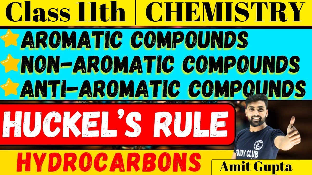 Huckel's Rule | Huckel's Rule Of Aromaticity | Huckel's Rule B Pharm 3rd Semester | Amit Gupta | JEE
