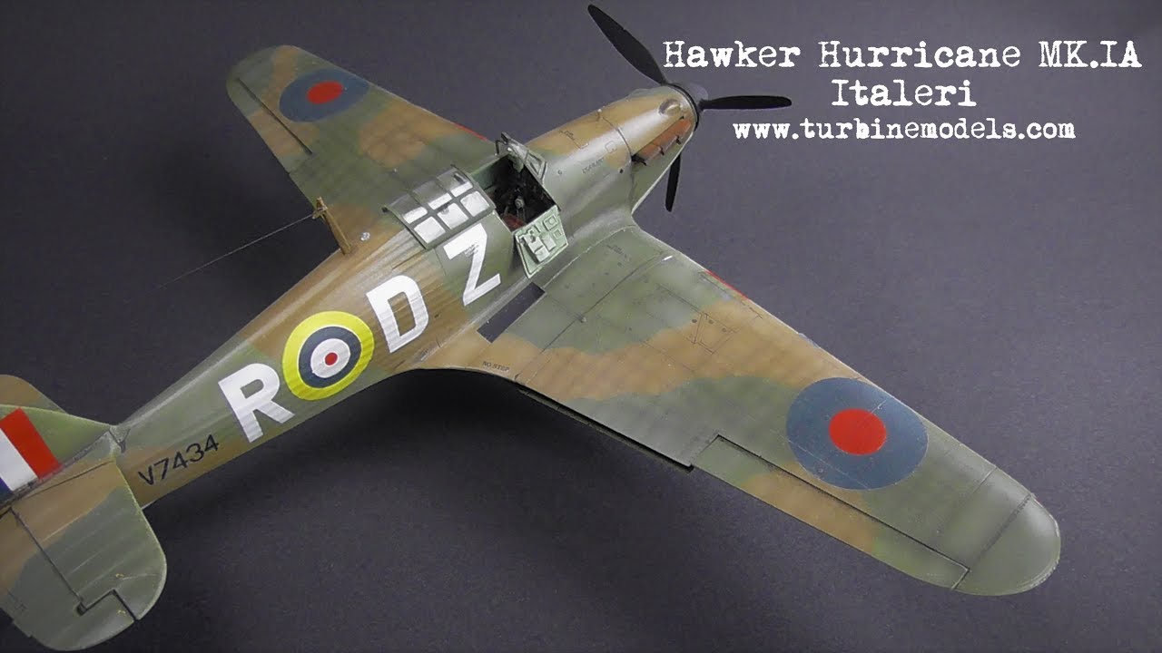 Hawker Hurricane MK I Italeri 1/48.Battle of Britain. Building and Painting