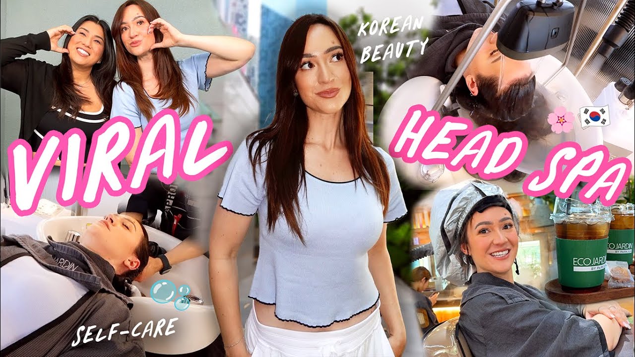Alisha Tries Viral Korean Beauty Trends: 18 Step Head Scalp Spa!!