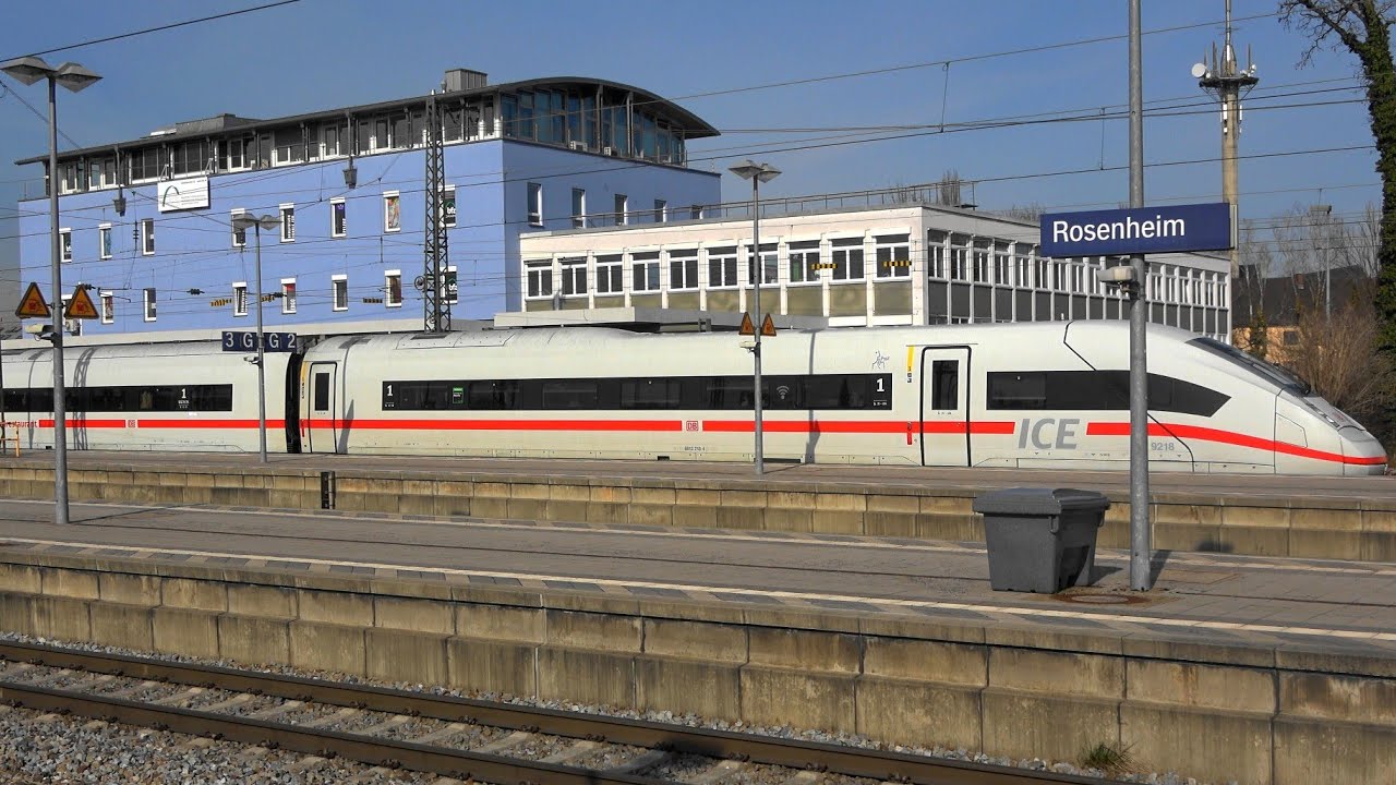 Rosenheim: ICE4, ICE-T, Railjet, Railjet2, BR628 SOB, BRB, IC1 mit BR101, ÖBB EC, WESTbahn