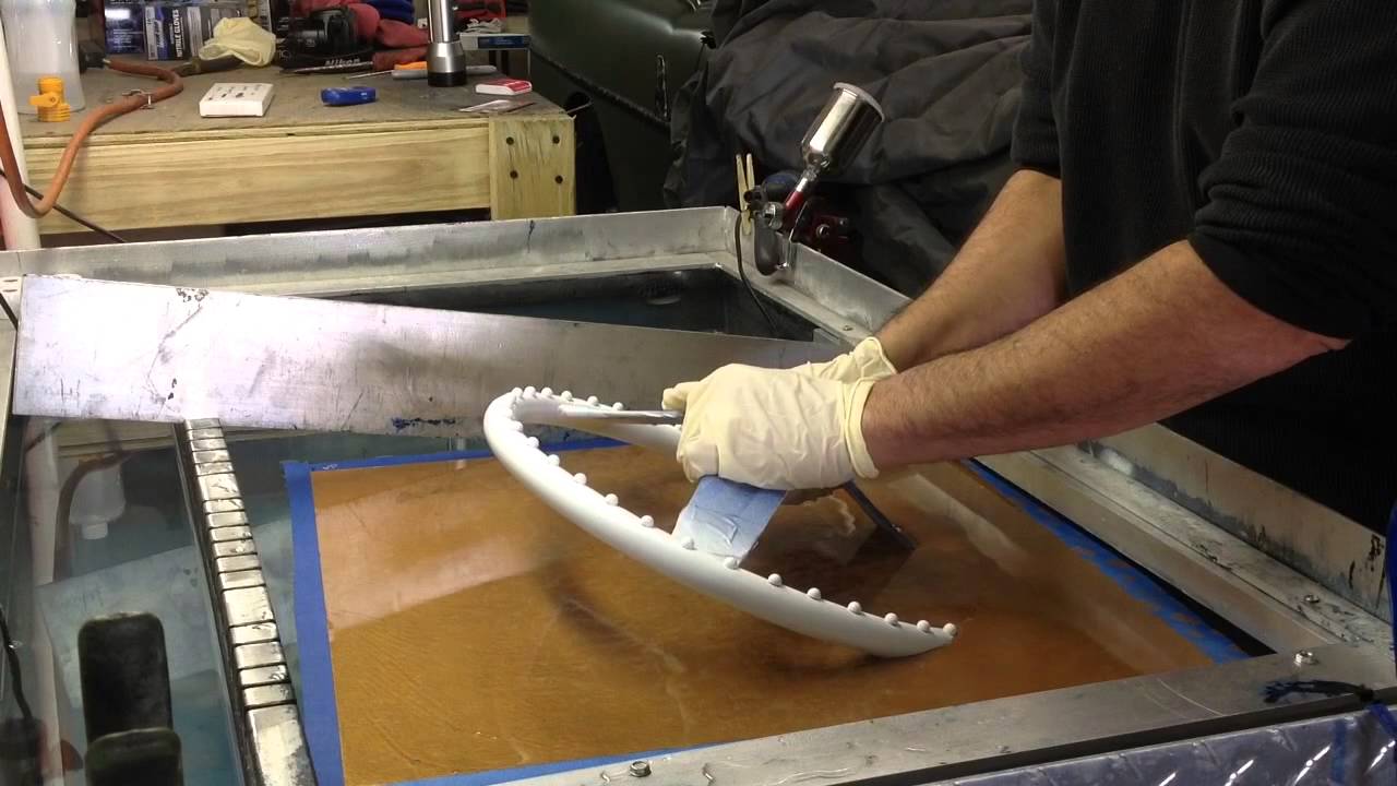 Hydro Dipping water transfer woodgrain steering wheel