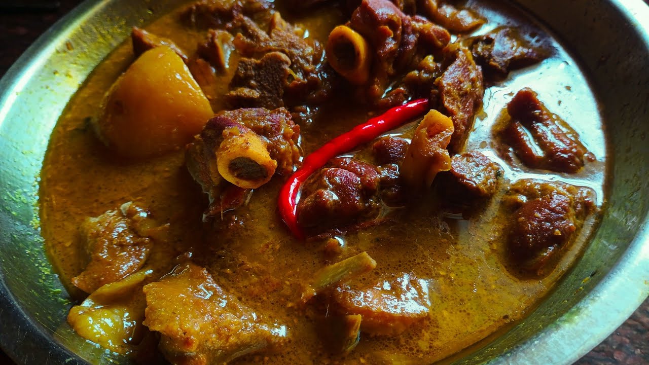 রবিবারে স্পেশাল খাসির মাংসের ঝোল রেসিপি । /Very tasty Mutton recipe in Bengali style 