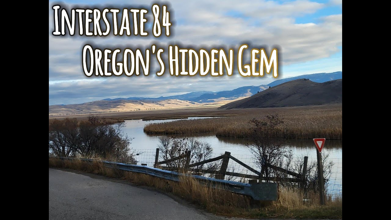A Serene Drive Through the Columbia River Gorge on I-84 Eastbound