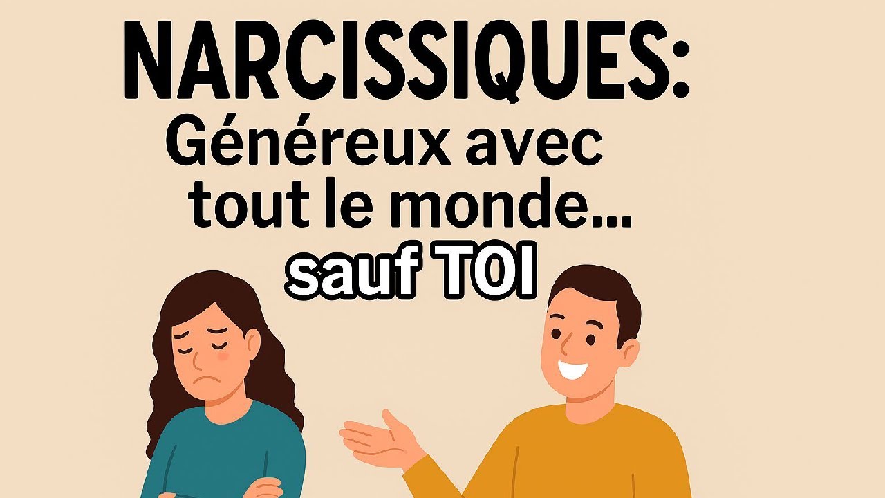 Le NARCISSIQUE est généreux avec tout le monde  sauf avec toi  Voici pourquoi