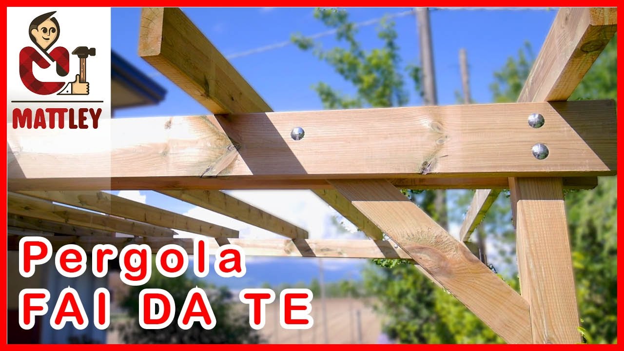 Come costruire una pergola addossata FAI DA TE