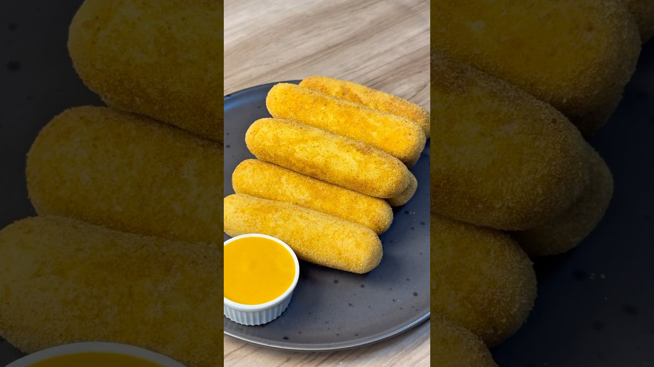 Enroladinho de Presunto e Queijo #enroladinho #presuntoequeijo #salgados #receitas